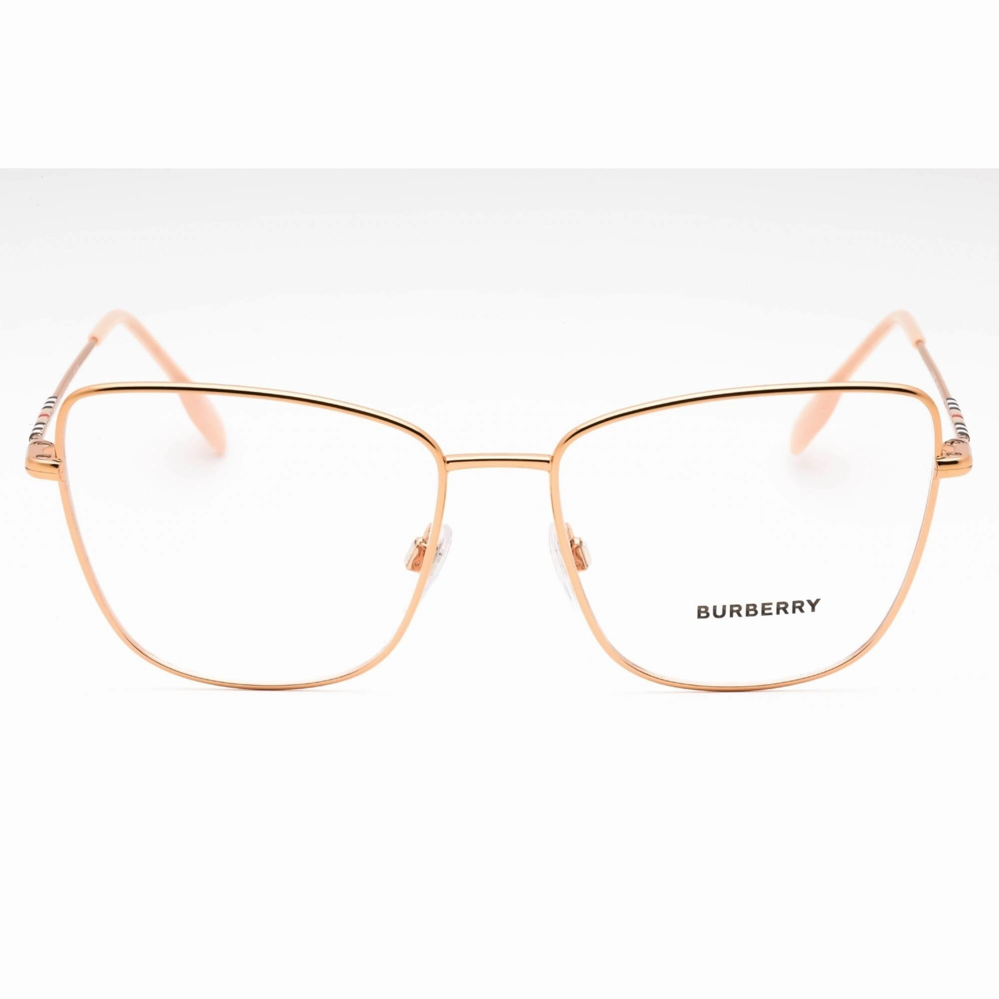 Burberry Women's Eyeglasses - Rose Gold Metal Full Rim Butterfly Frame | 0BE1367 1337