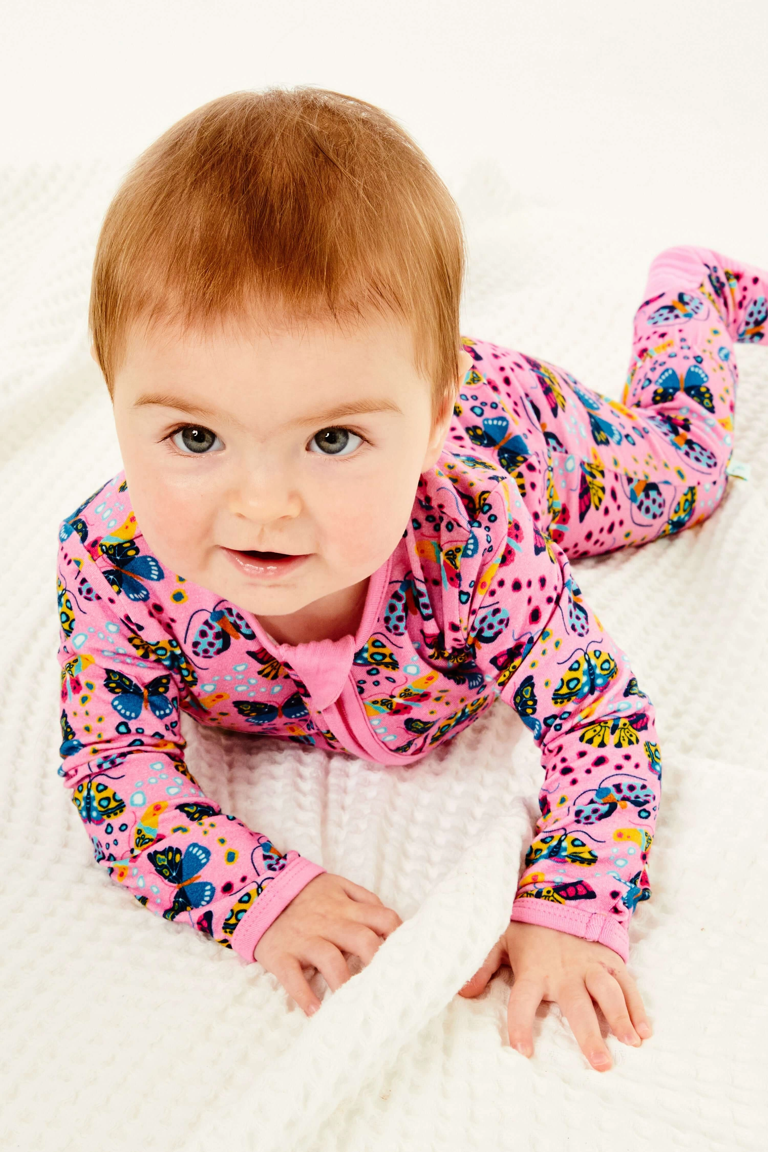 Butterflies | Soft & Stretchy Zipper Footie