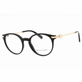 Bvlgari Women's Eyeglasses - Black Plastic Full Rim Round Shape Frame | 0BV4202 501