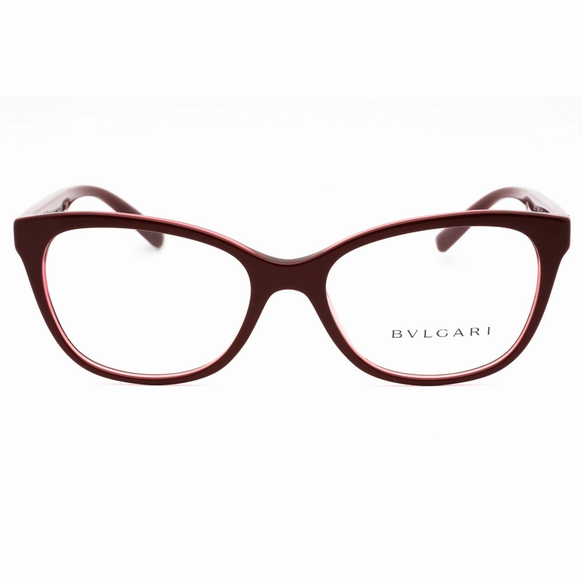 Bvlgari Women's Eyeglasses - Bordeaux Plastic Full Rim Cat Eye Frame | 0BV4211 5469