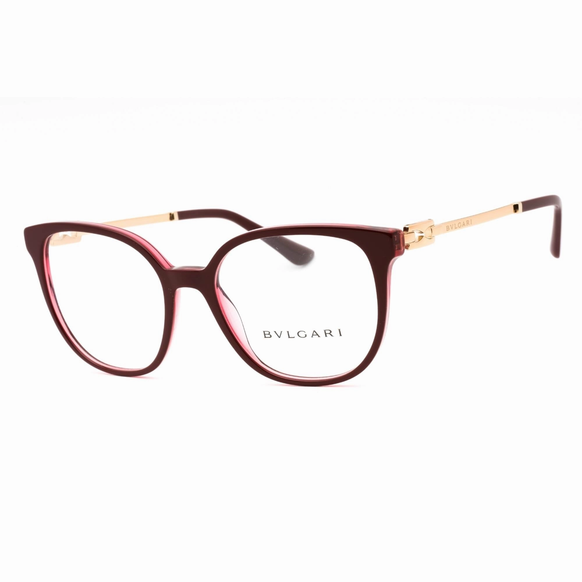 Bvlgari Women's Eyeglasses - Bordeaux Plastic Full Rim Cat Eye Frame | 0BV4212 5469