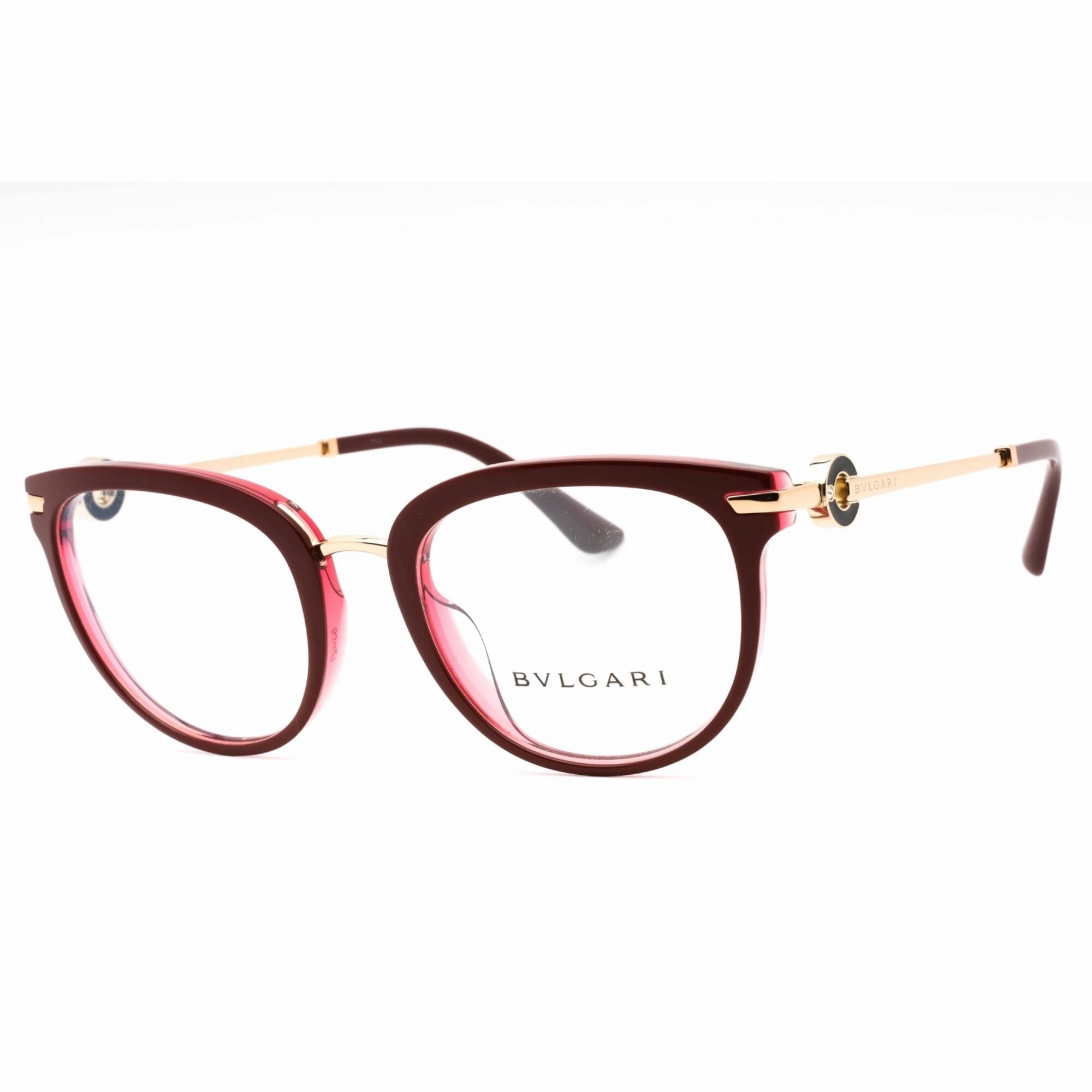 Bvlgari Women's Eyeglasses - Cherry Red Plastic Full Rim Oval Frame | 0BV4195BF 5469