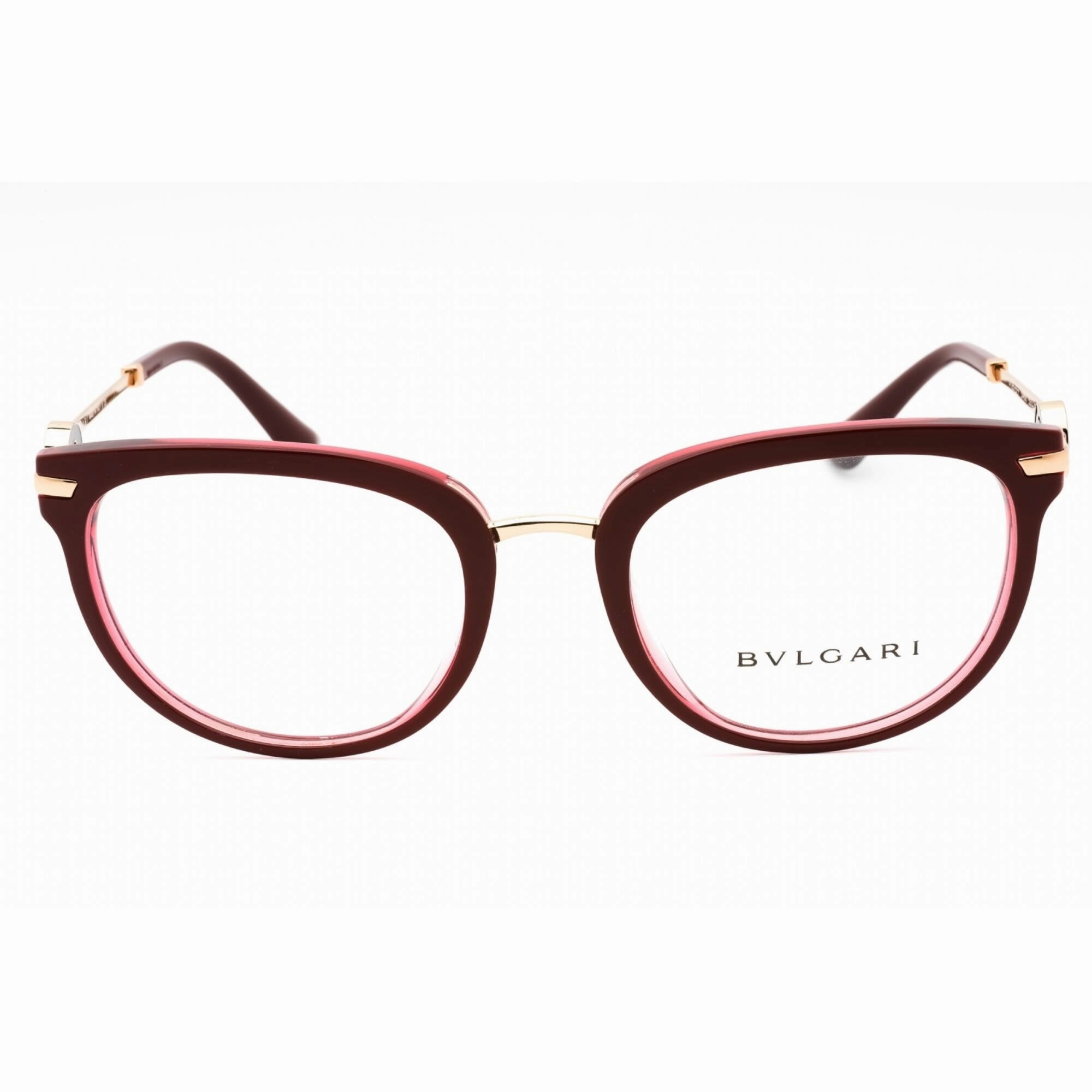 Bvlgari Women's Eyeglasses - Cherry Red Plastic Full Rim Oval Frame | 0BV4195BF 5469