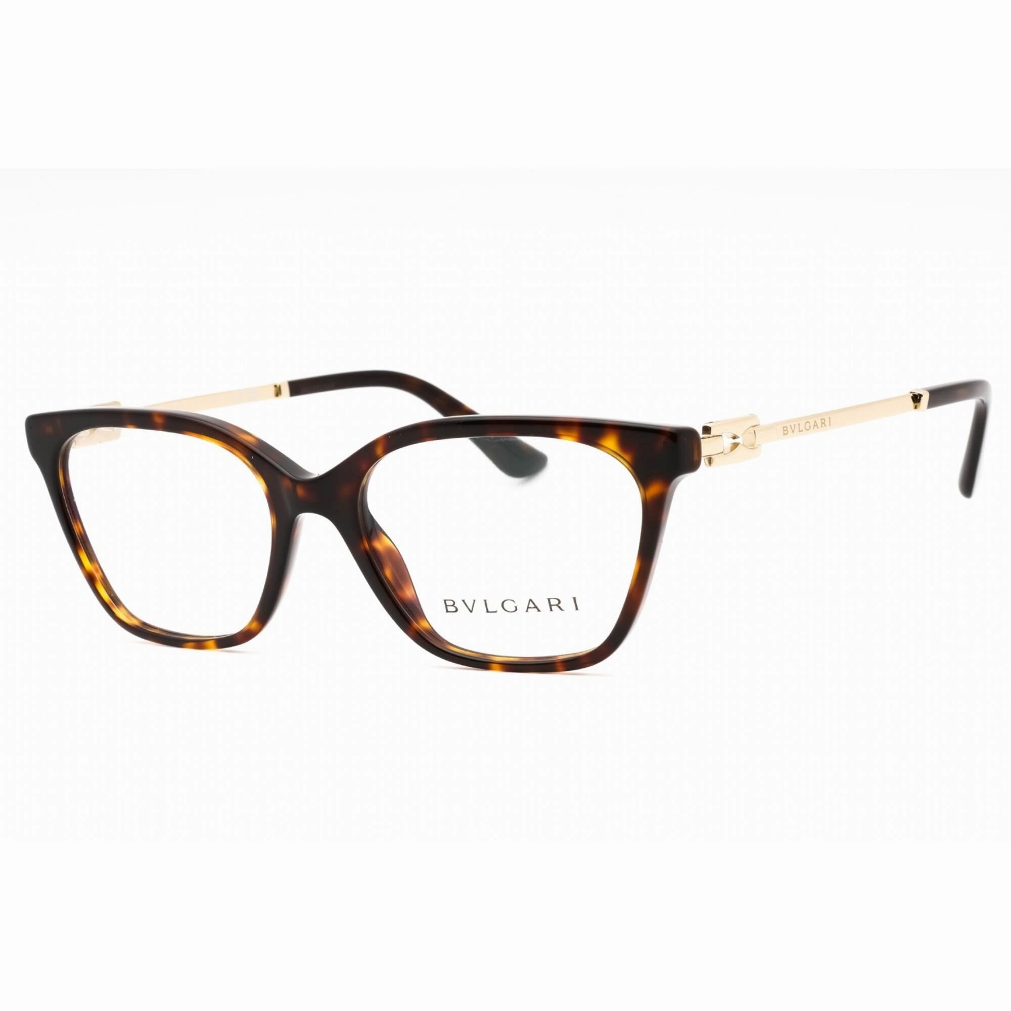 Bvlgari Women's Eyeglasses - Dark Havana Plastic Full Rim Cat Eye Frame | 0BV4207 504
