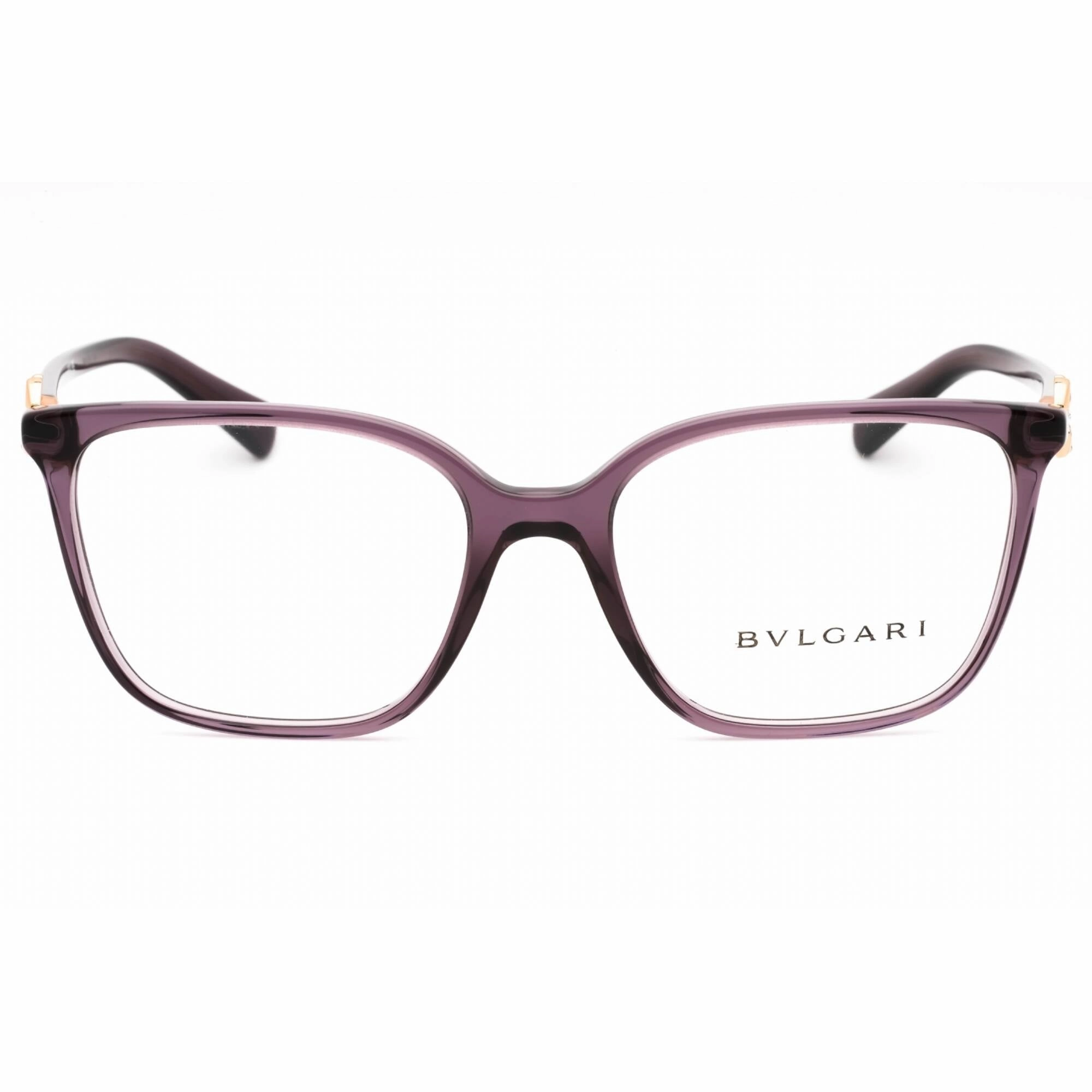 Bvlgari Women's Eyeglasses - Transparent Amethyst Plastic Cat Eye | 0BV4197B 5514