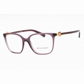 Bvlgari Women's Eyeglasses - Transparent Amethyst Plastic Cat Eye | 0BV4197B 5514