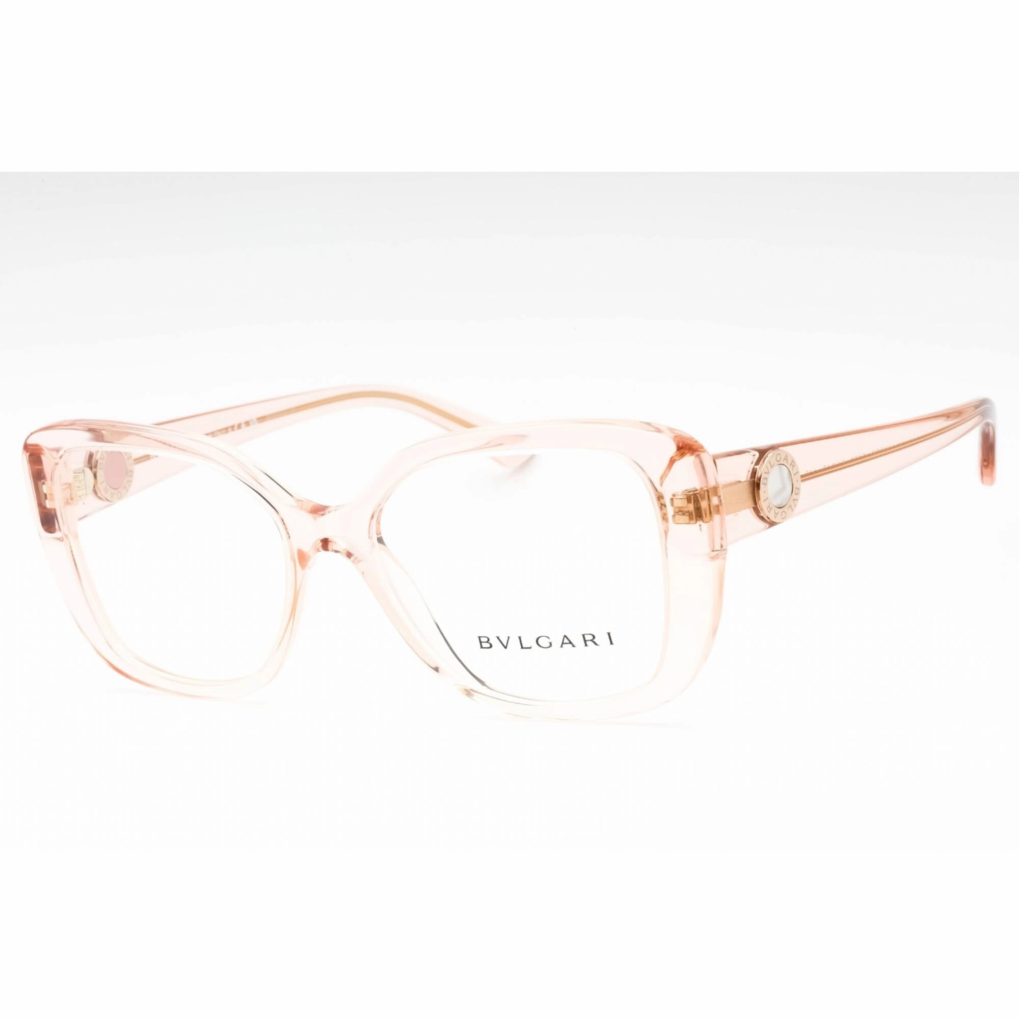 Bvlgari Women's Eyeglasses - Transparent Pink Plastic Butterfly Frame | 0BV4220 5470