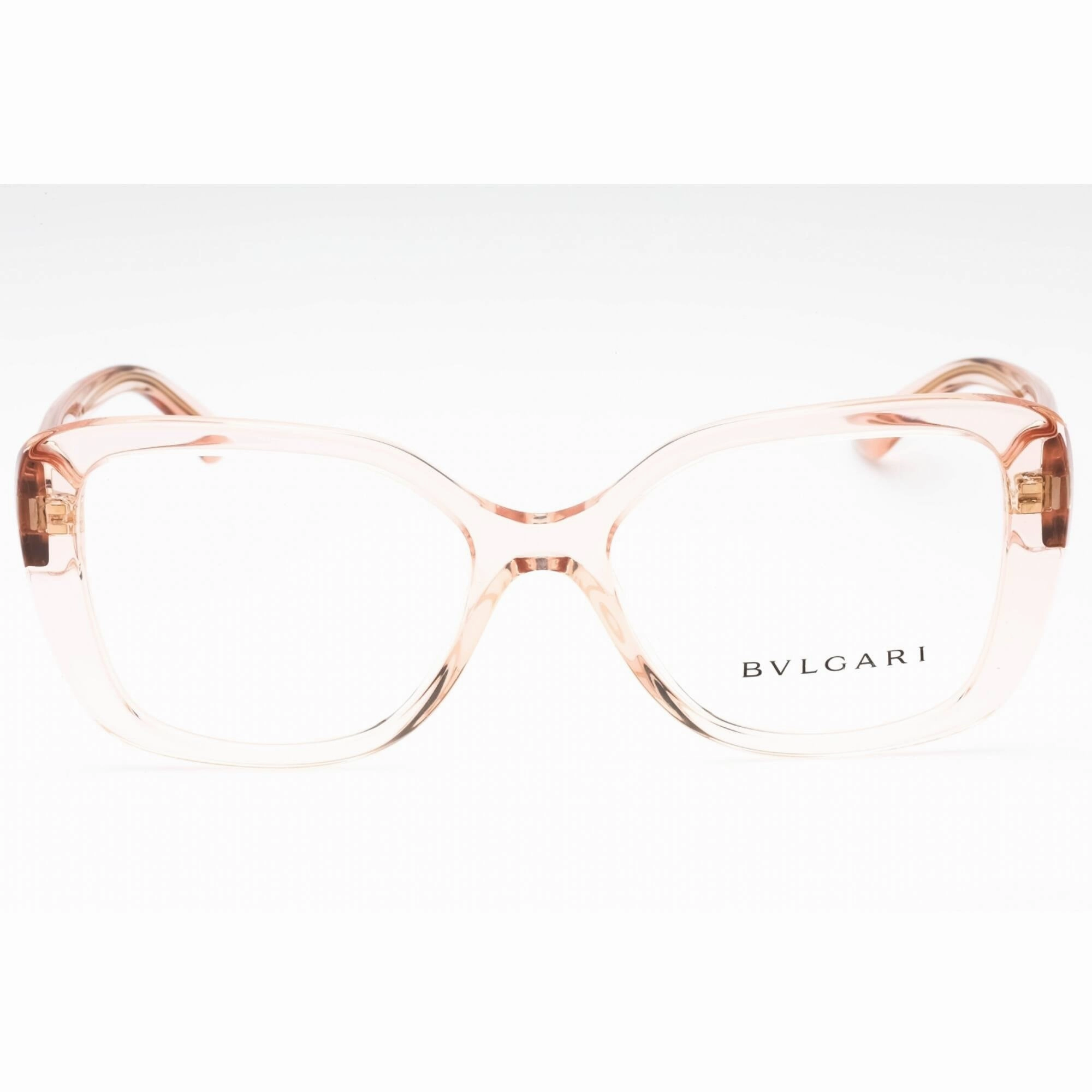 Bvlgari Women's Eyeglasses - Transparent Pink Plastic Butterfly Frame | 0BV4220 5470