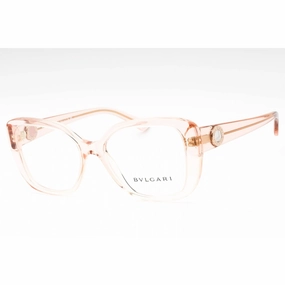 Bvlgari Women's Eyeglasses - Transparent Pink Plastic Butterfly Frame | 0BV4220 5470