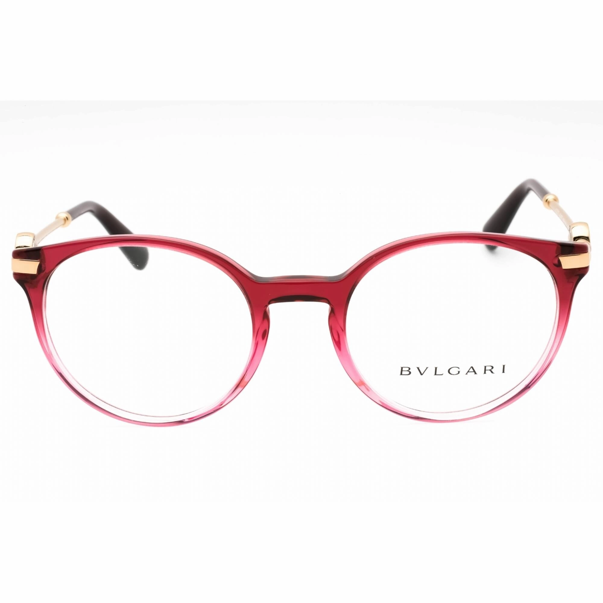 Bvlgari Women's Eyeglasses - Violet Gradient Pink Plastic Round Frame | 0BV4202 5477