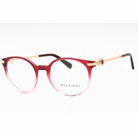 Bvlgari Women's Eyeglasses - Violet Gradient Pink Plastic Round Frame | 0BV4202 5477