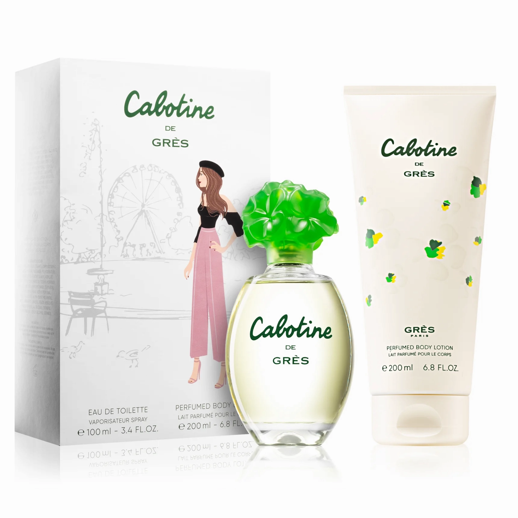 Cabotine by Parfums Gres 100ml EDT 2pc Gift Set