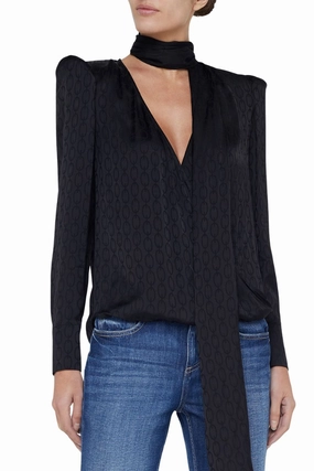 Cambria Tie-Neck Blouse