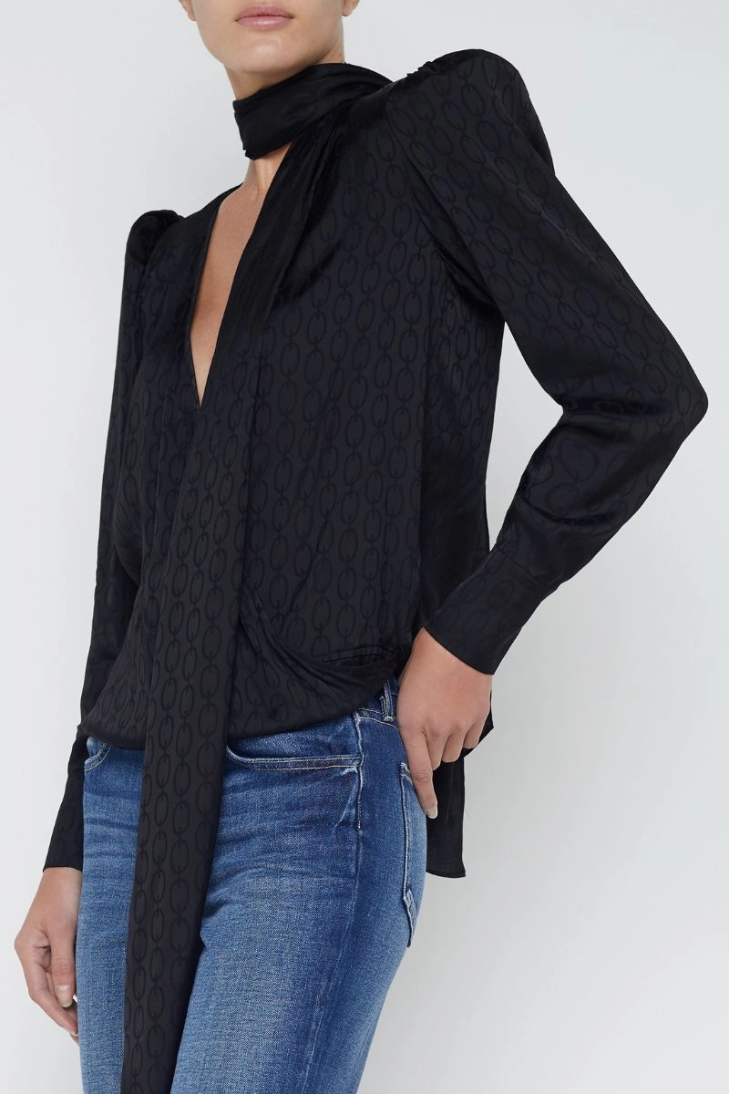 Cambria Tie-Neck Blouse