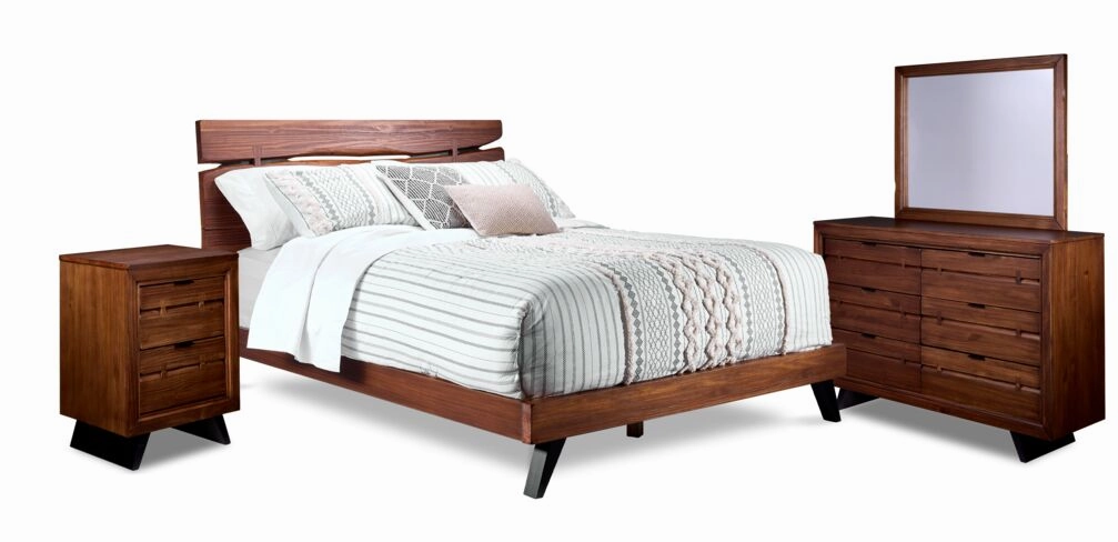 Camila 6-Piece Full Bedroom Package - Rustic Brown