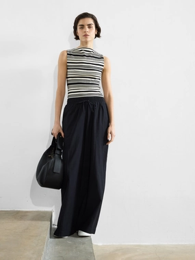 Clare Linen Blend Wide Leg Trousers