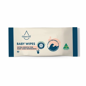 CleanLIFE Baby Wipes 80pk