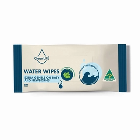 CleanLIFE Water Wipes 80pk