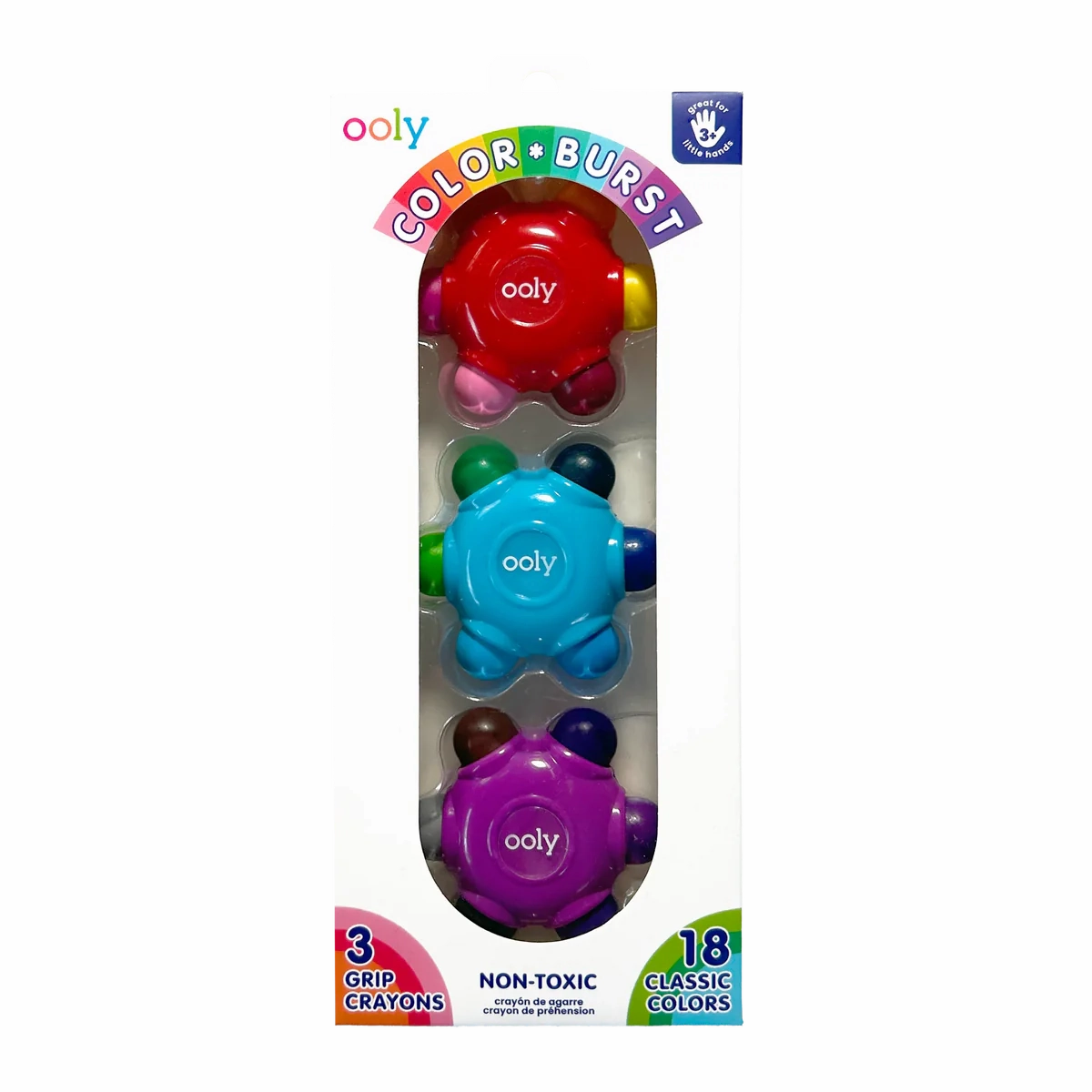 Color Burst Easy Grip Crayons