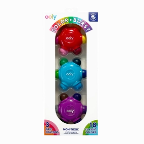 Color Burst Easy Grip Crayons
