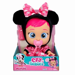 Cry Babies 922198 Disney Nurturing Baby Doll Inspired by Minnie Mouse with Real Tears and Accessories