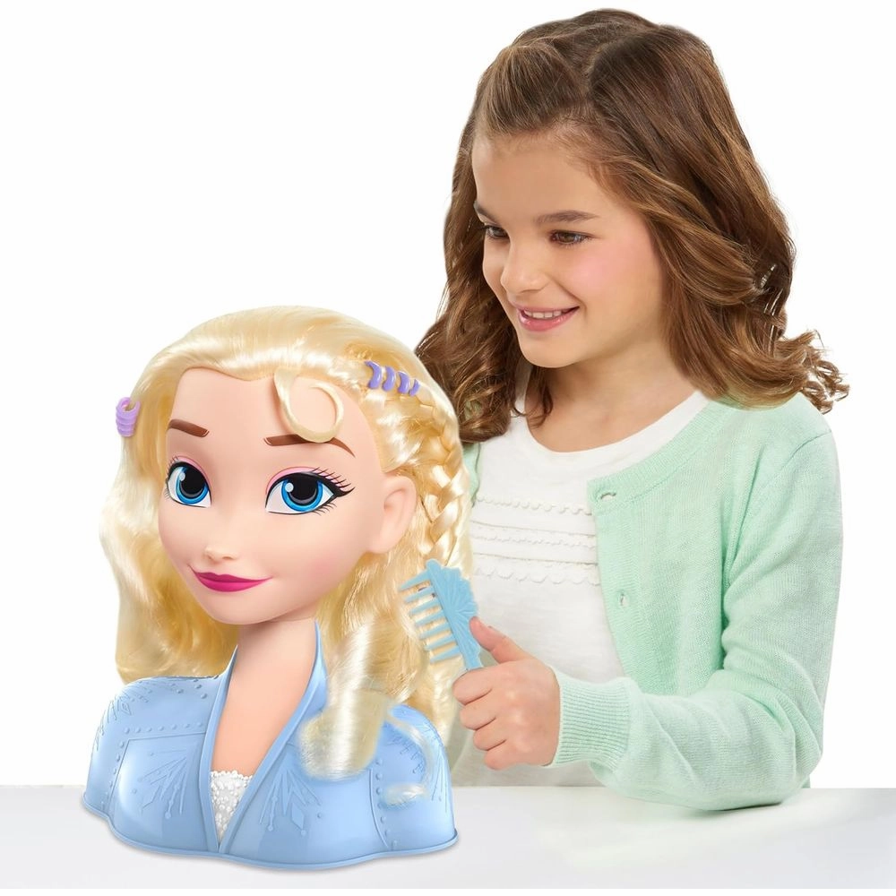 Disney 32806 2 Elsa Styling Head, 18-Pieces Include Wear and Share Accessories