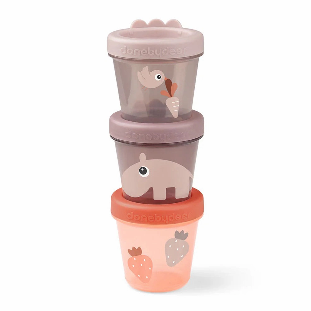 Done By Deer Baby Food Container 3-Pack Ozzo Powder