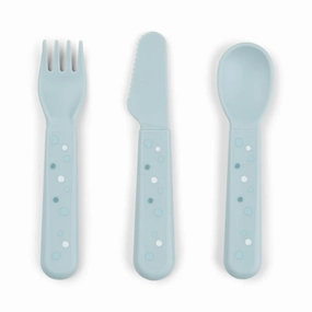 Done By Deer Foodie Cutlery Set Happy Dots Blue
