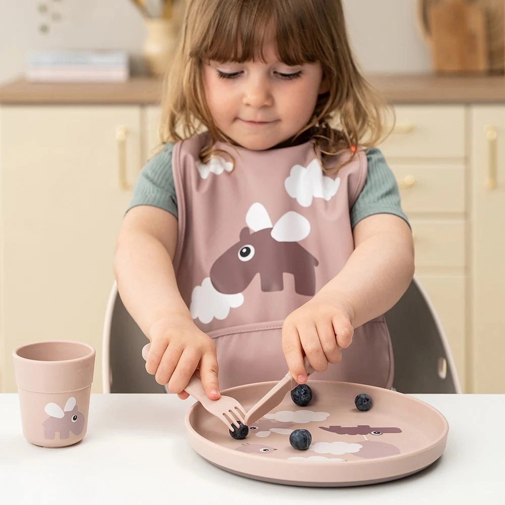 Done By Deer Foodie Cutlery Set Happy Dots Powder