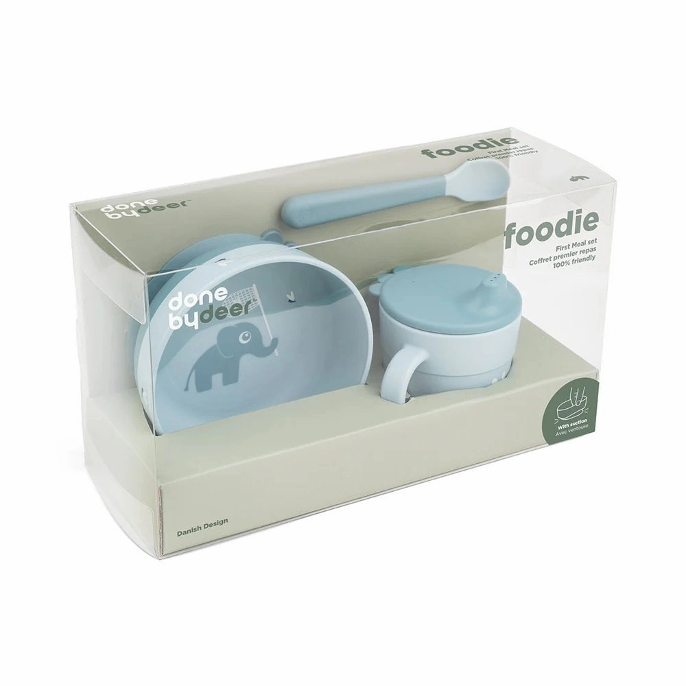 Done By Deer Foodie First Meal Set Elphee Blue