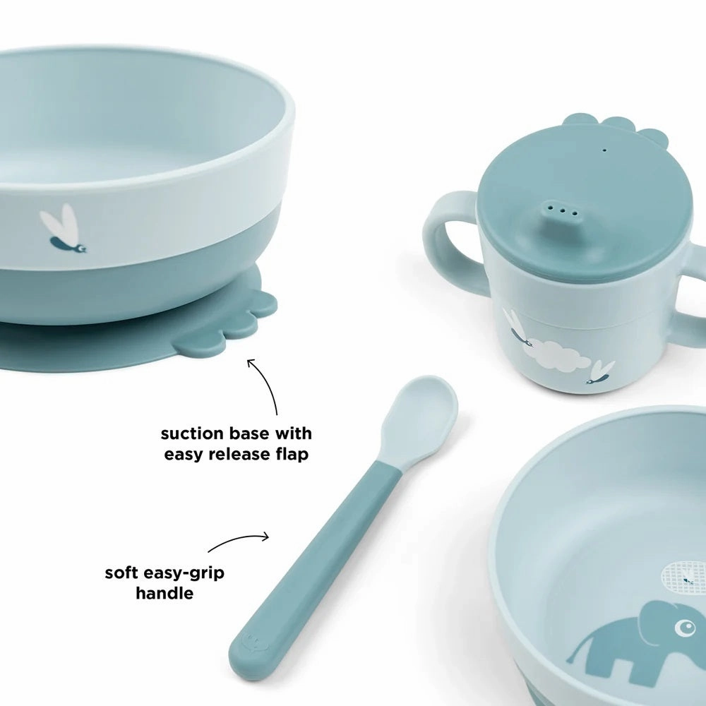 Done By Deer Foodie First Meal Set Elphee Blue