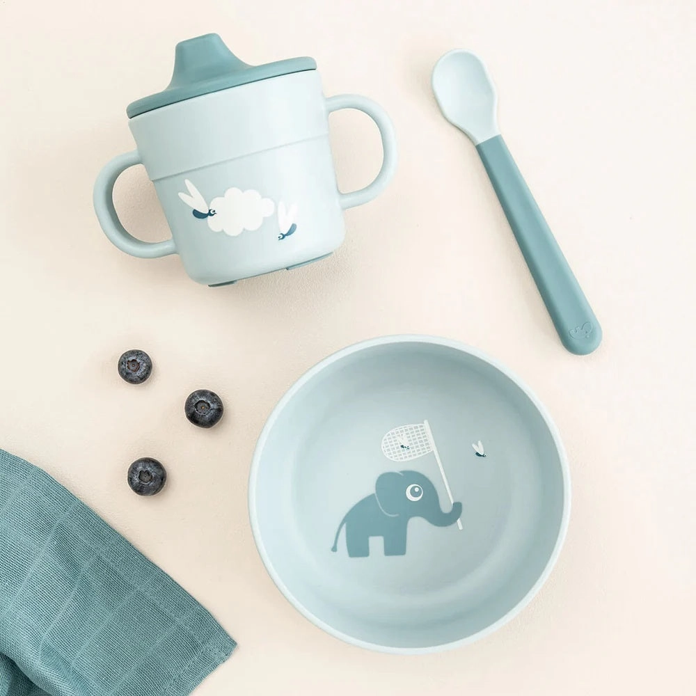 Done By Deer Foodie First Meal Set Elphee Blue
