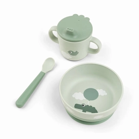 Done By Deer Foodie First Meal Set Happy Clouds Green