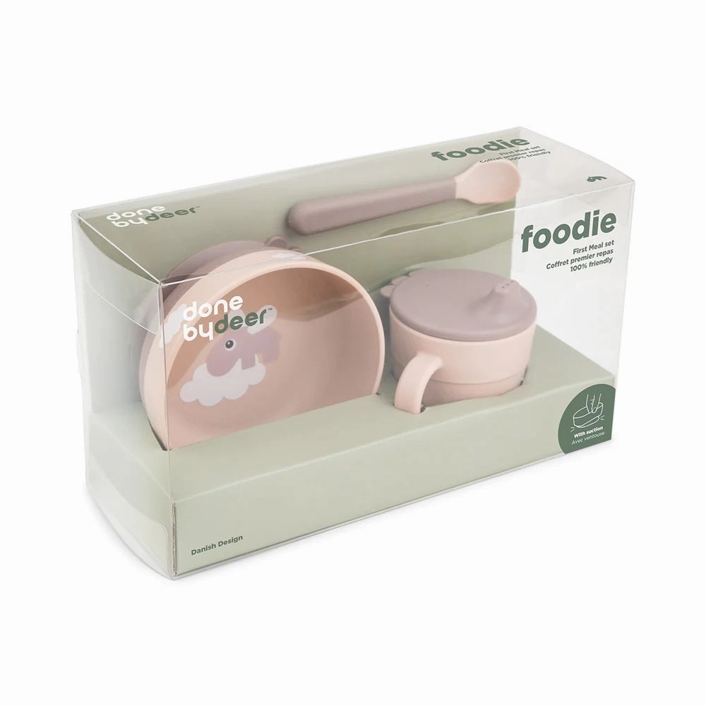 Done By Deer Foodie First Meal Set Happy Clouds Powder