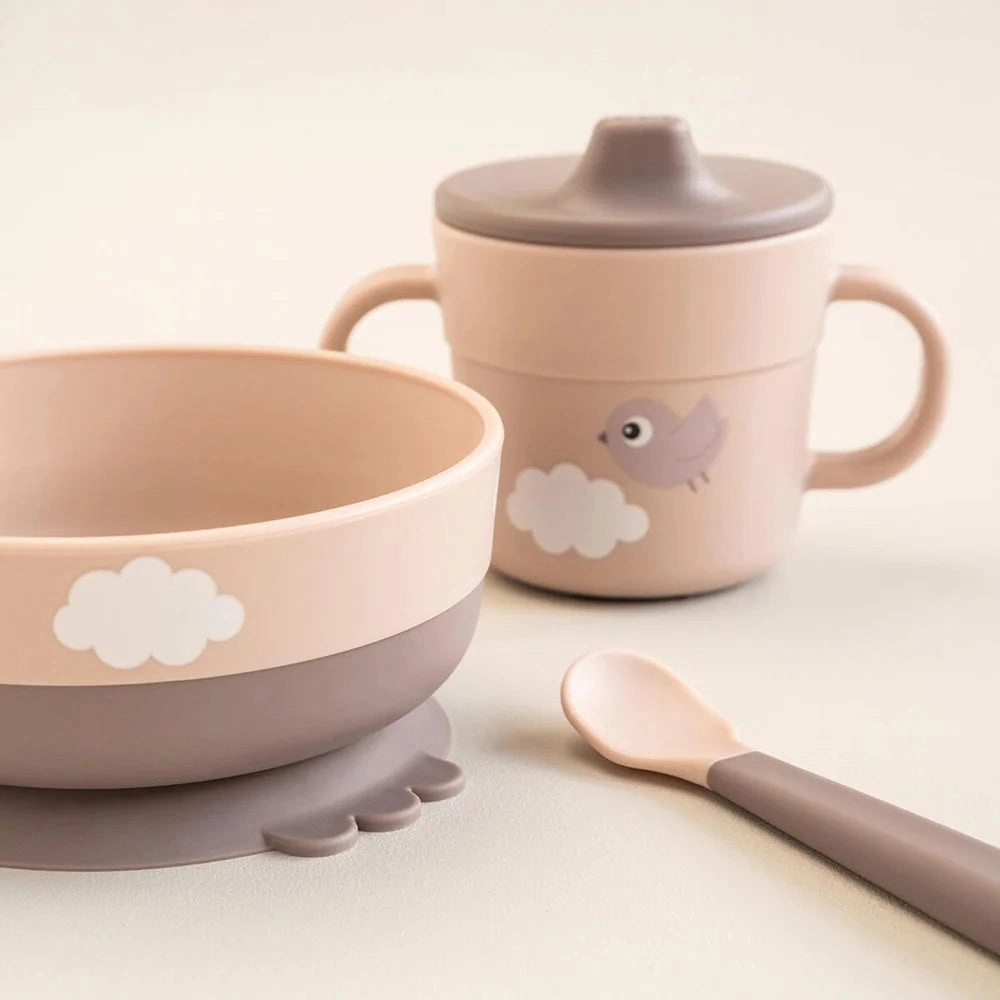 Done By Deer Foodie First Meal Set Happy Clouds Powder