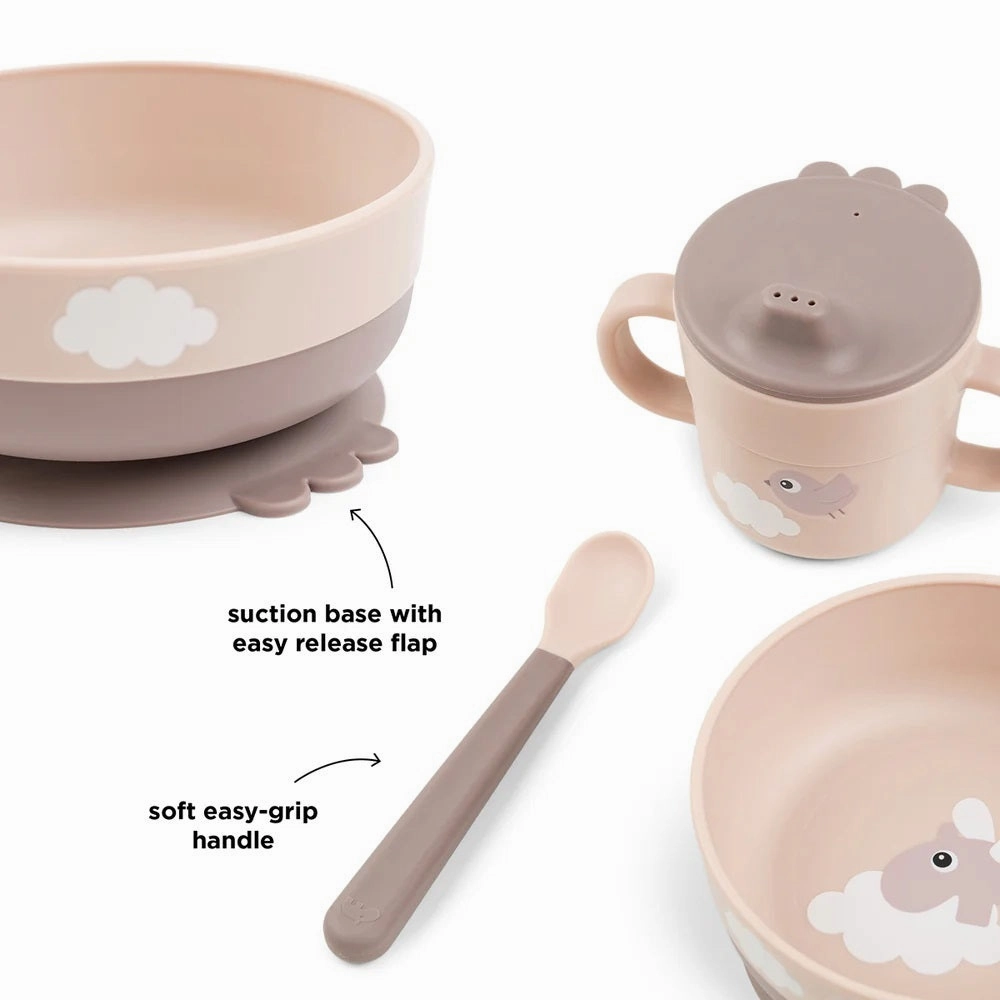 Done By Deer Foodie First Meal Set Happy Clouds Powder