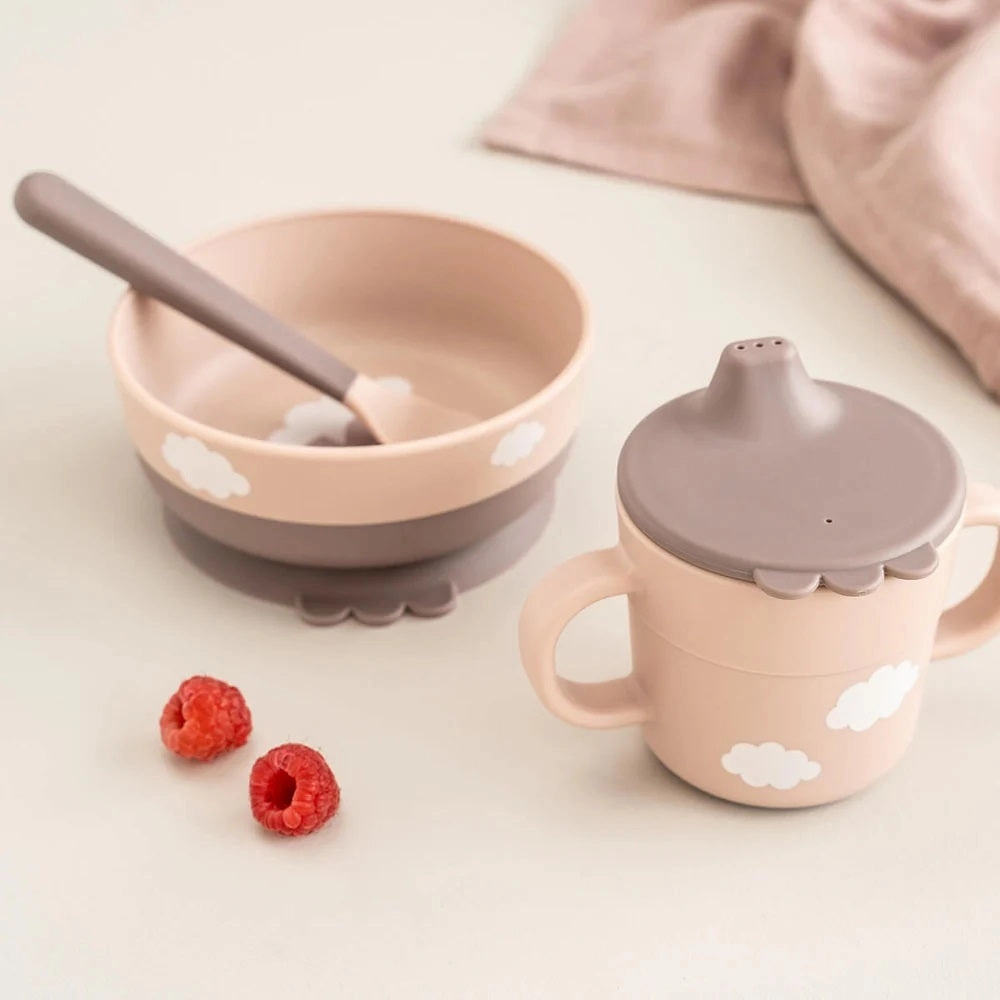 Done By Deer Foodie First Meal Set Happy Clouds Powder