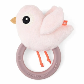 Done By Deer Sensory Rattle W/Teether Birdee Powder