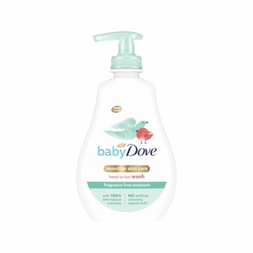 Dove Baby Head to Toe Wash Sensitive Fragrance Free 400ml