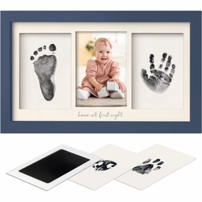 Duo Clean Touch Inkless Hand & Footprint Frame Kit (Midnight Blue)
