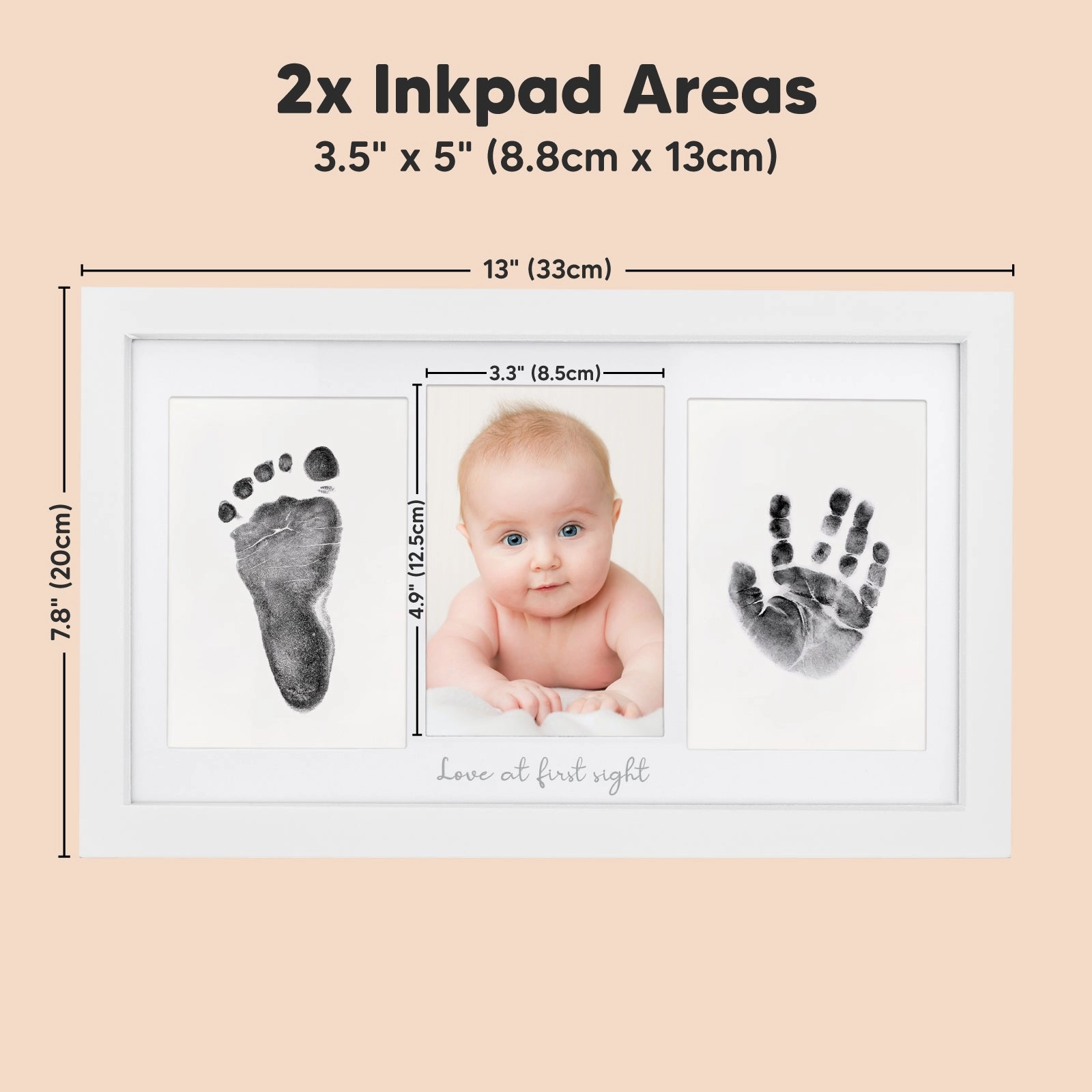 Duo Clean Touch Inkless Hand & Footprint Frame Kit