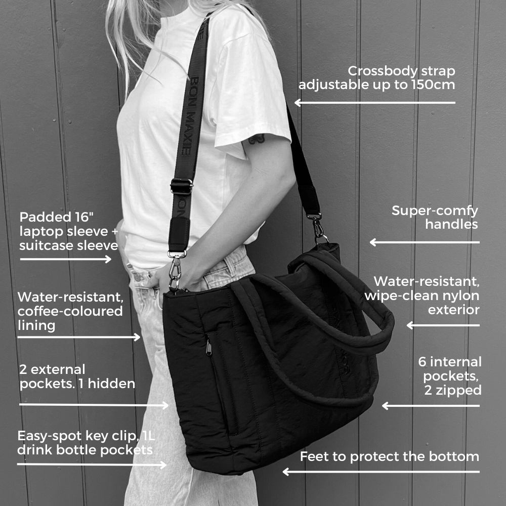 Everyday Tote Bag -- Pink/Mustard