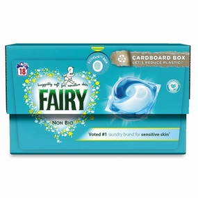 Fairy Non Bio Pods Washing Liquid Capsules for Sensitive Skin 18 Washes