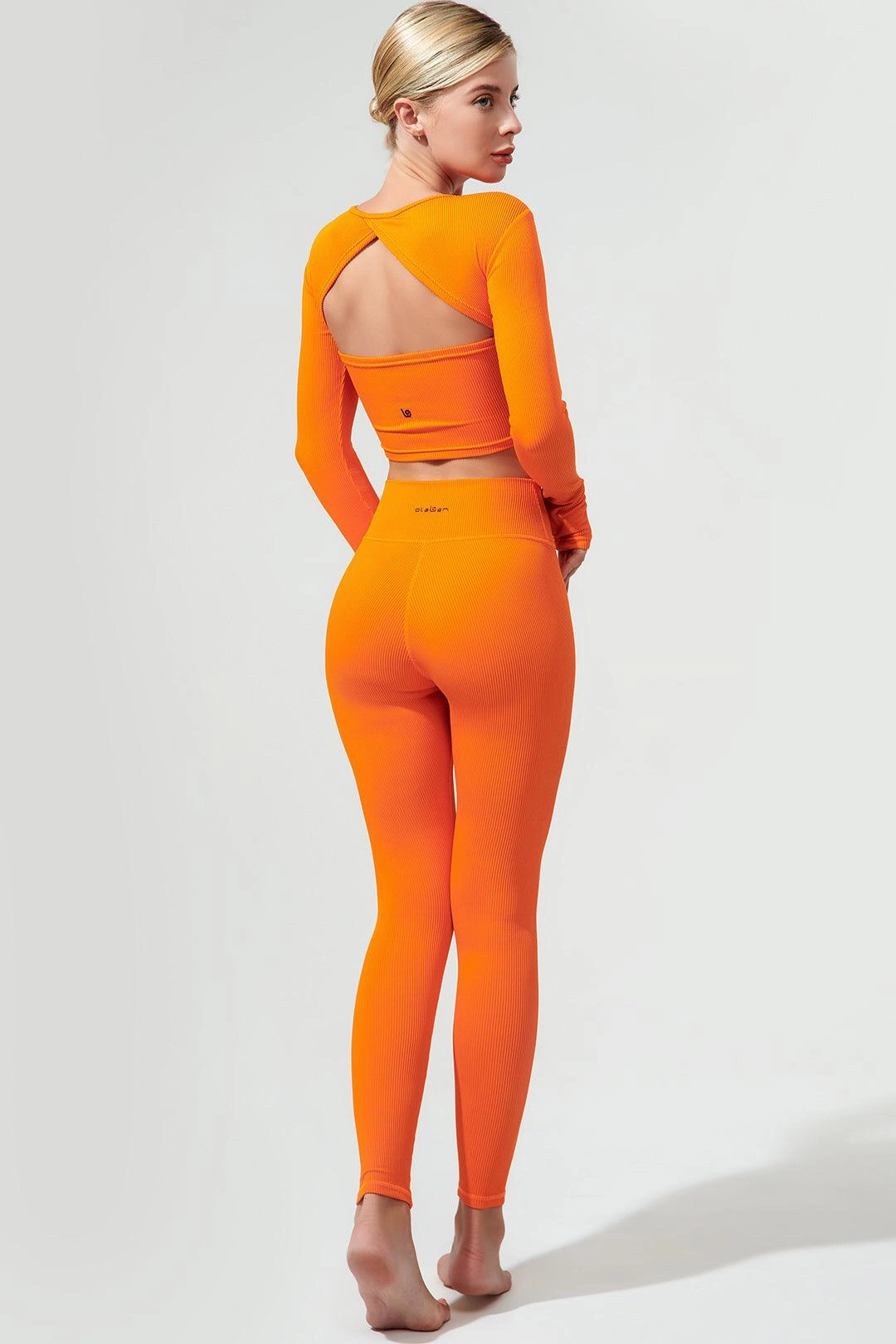 Fendy Long Sleeve Top - Tangerine
