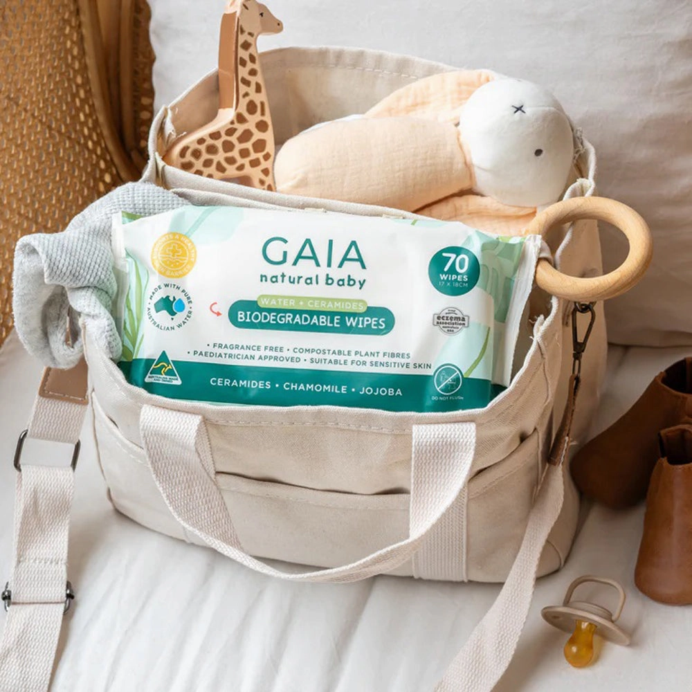 Gaia Natural Baby Water Wipes & Ceramides 70pk
