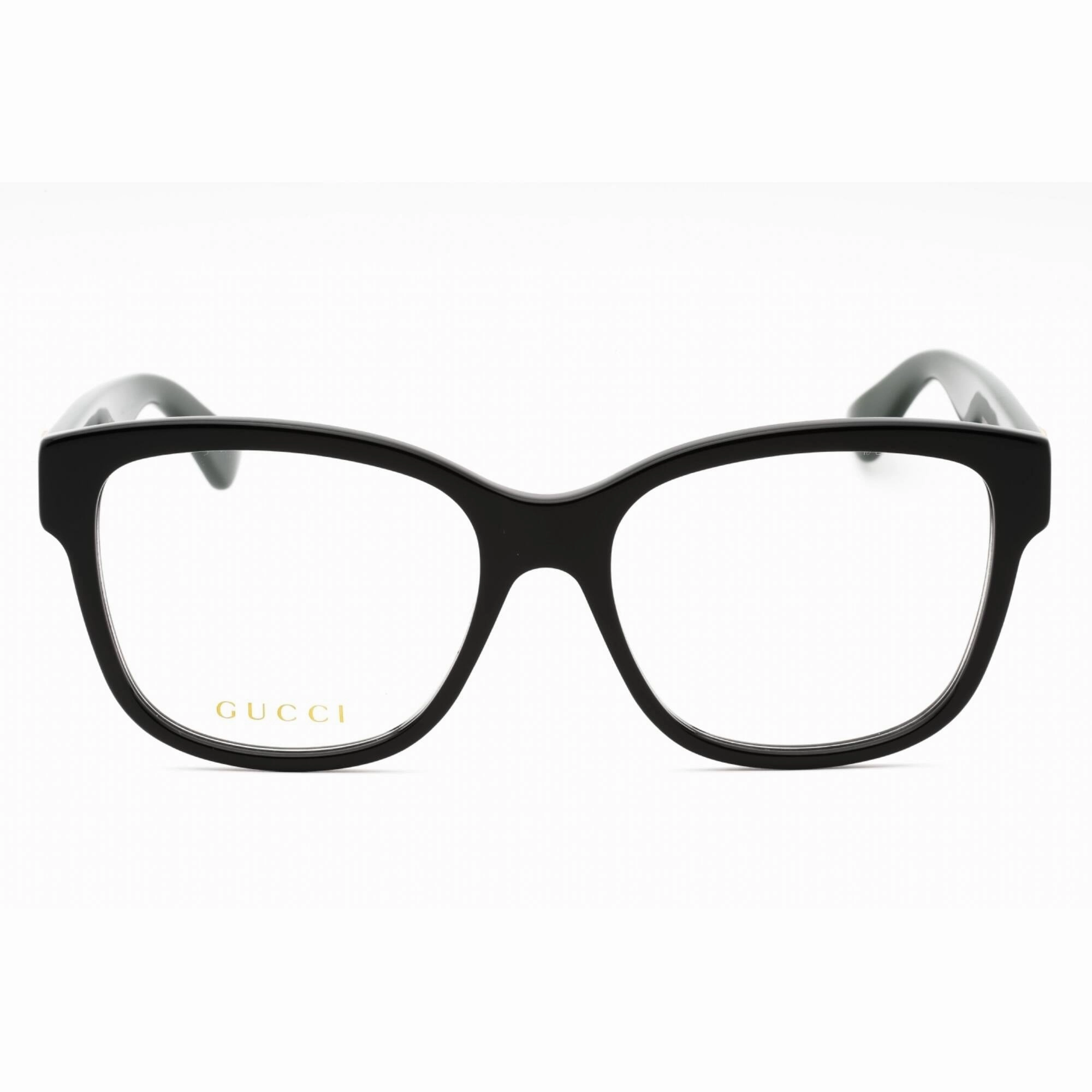 Gucci Women's Eyeglasses - Black Acetate Full Rim Cat Eye Shape Frame | GG0038ON 011