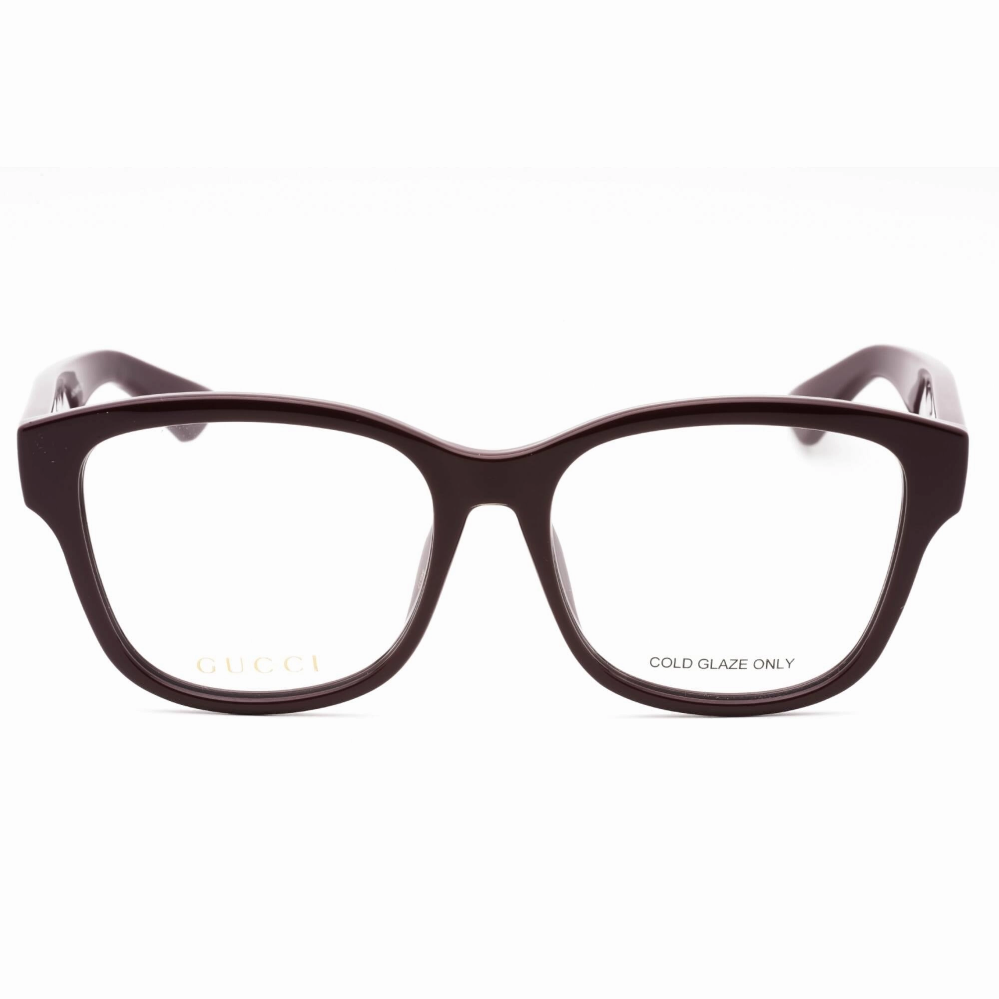 Gucci Women's Eyeglasses - Burgundy Injected Propionate Cat Eye Frame | GG1340O 004