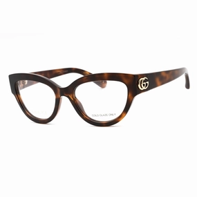 Gucci Women's Eyeglasses - Havana Injected Propionate Full Rim Frame | GG1598O 002