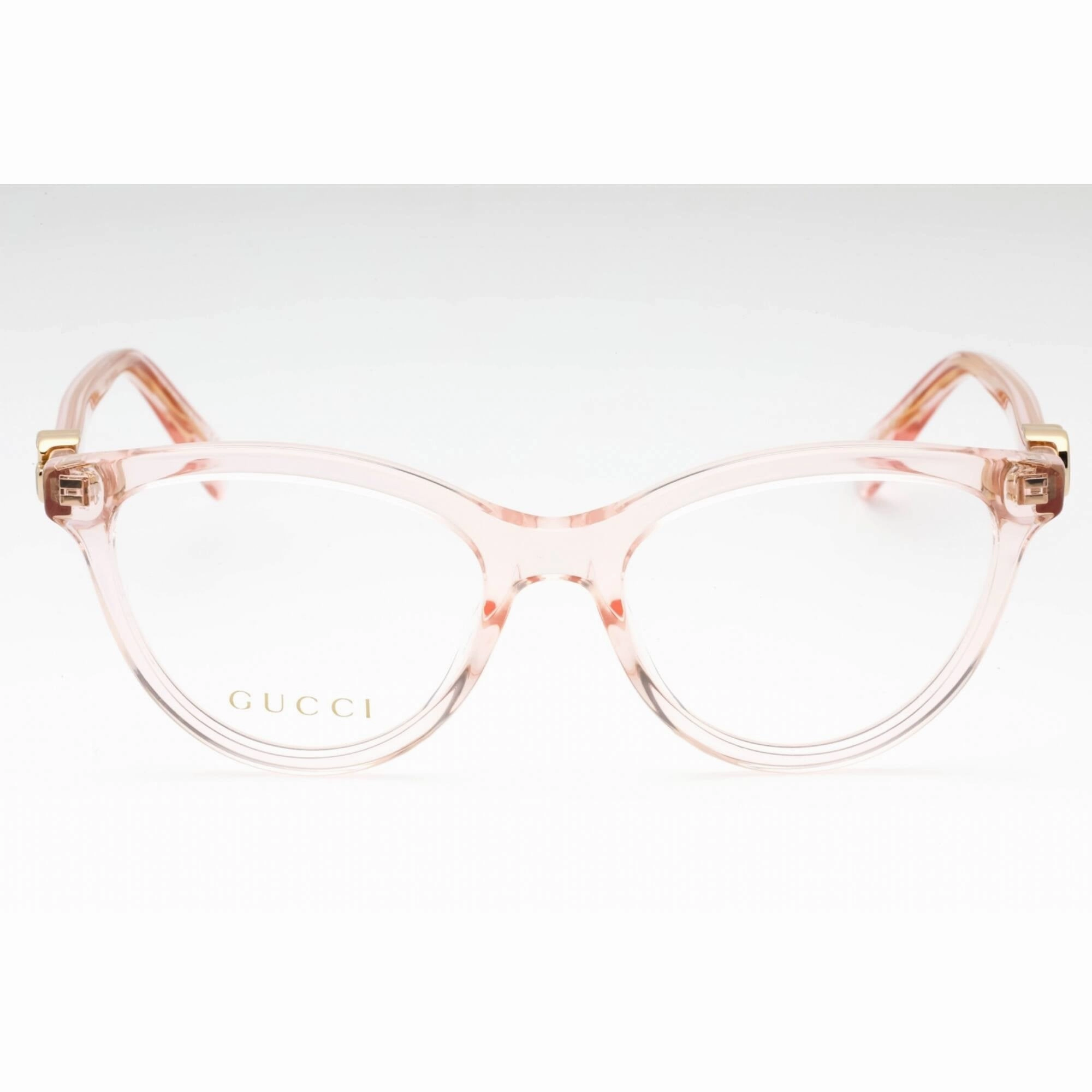Gucci Women's Eyeglasses - Pink Acetate Full Rim Cat Eye Shape Frame | GG1179O 003