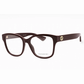 Gucci Women's Eyeglasses - Red Injected Propionate Full Rim Cat Eye | GG1340O 005
